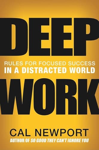 Deep Work by Cal Newport cover detail